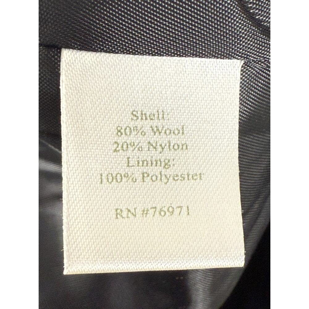 Garnet Hill Size 8 Wool Blend Coat Gray Snap Button Long Sleeve Outdoor - Picture 7 of 9